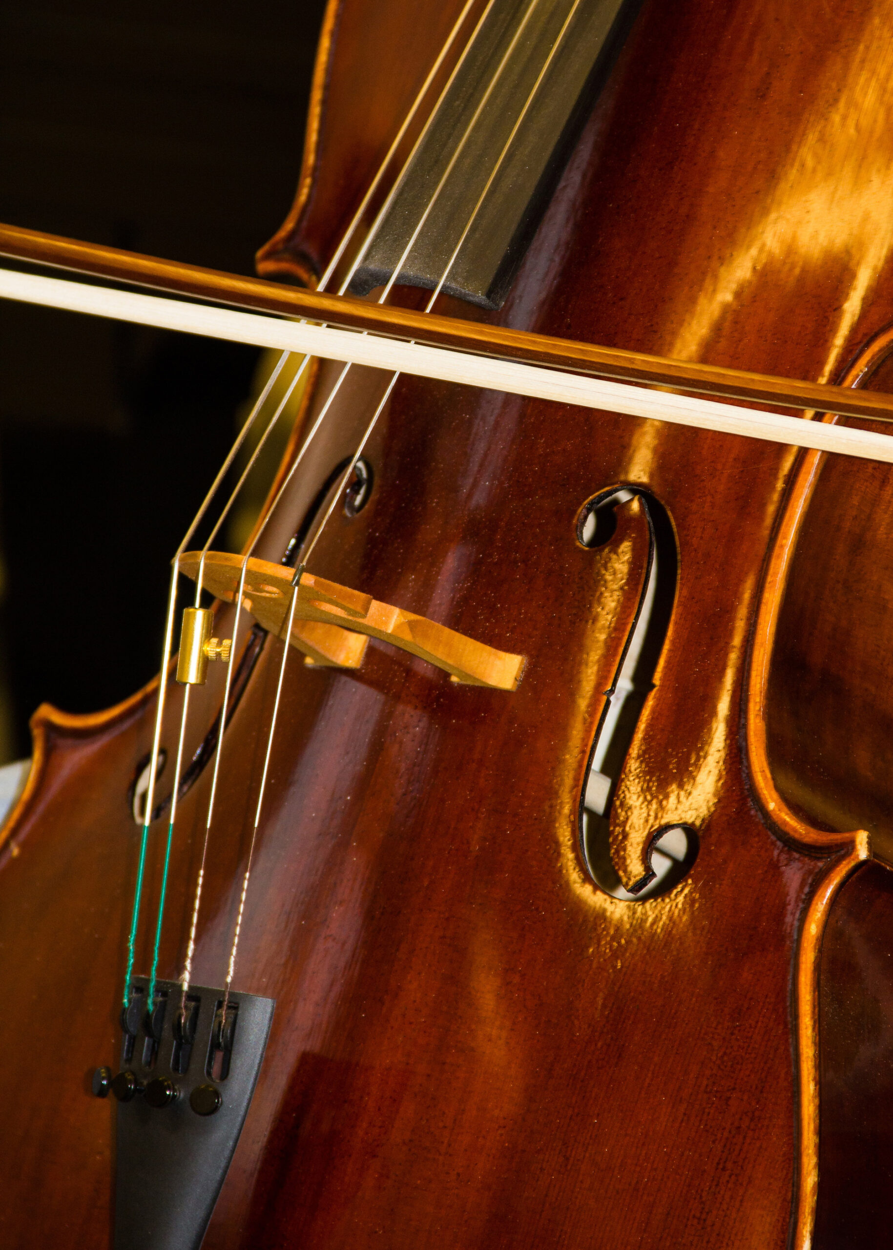 Detailansicht von einem Violoncello